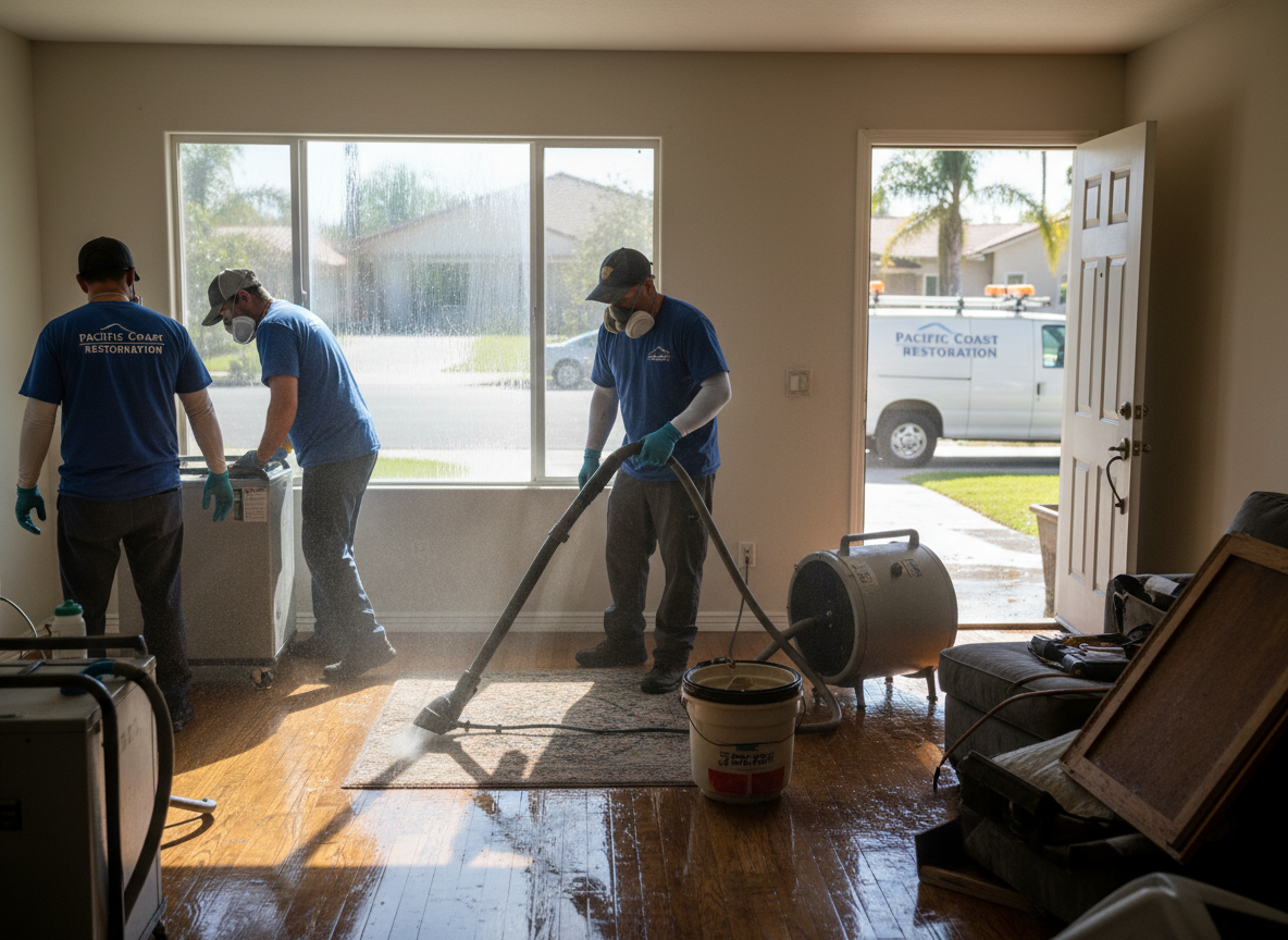Water Damage Restoration work by Water Damage Restoration Midway City in California, Midway City