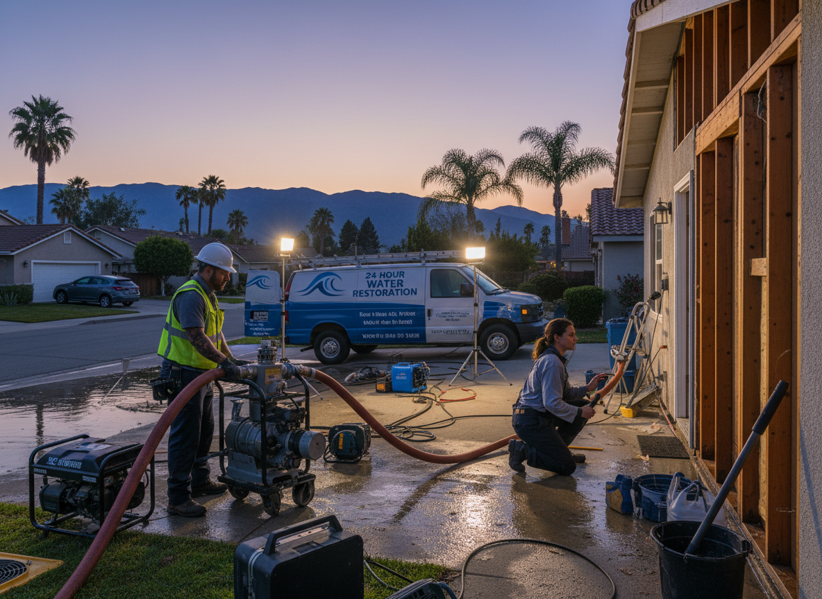 24-hour water restoration near me in California