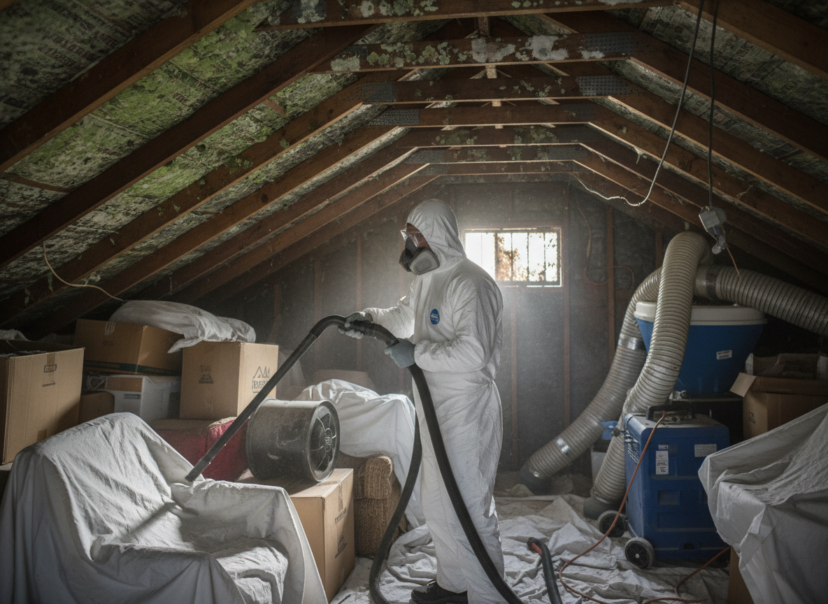 attic mold remediation in California