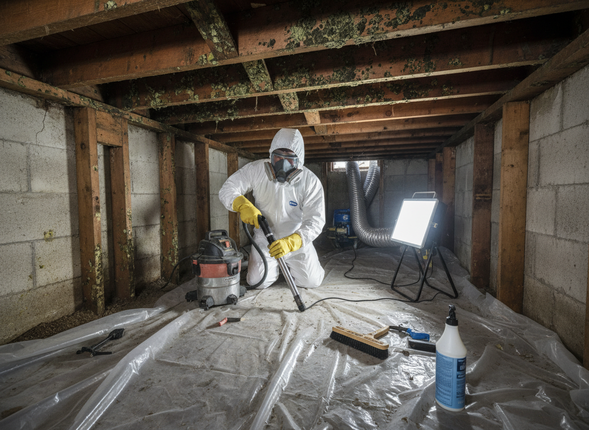 crawl space mold removal in California