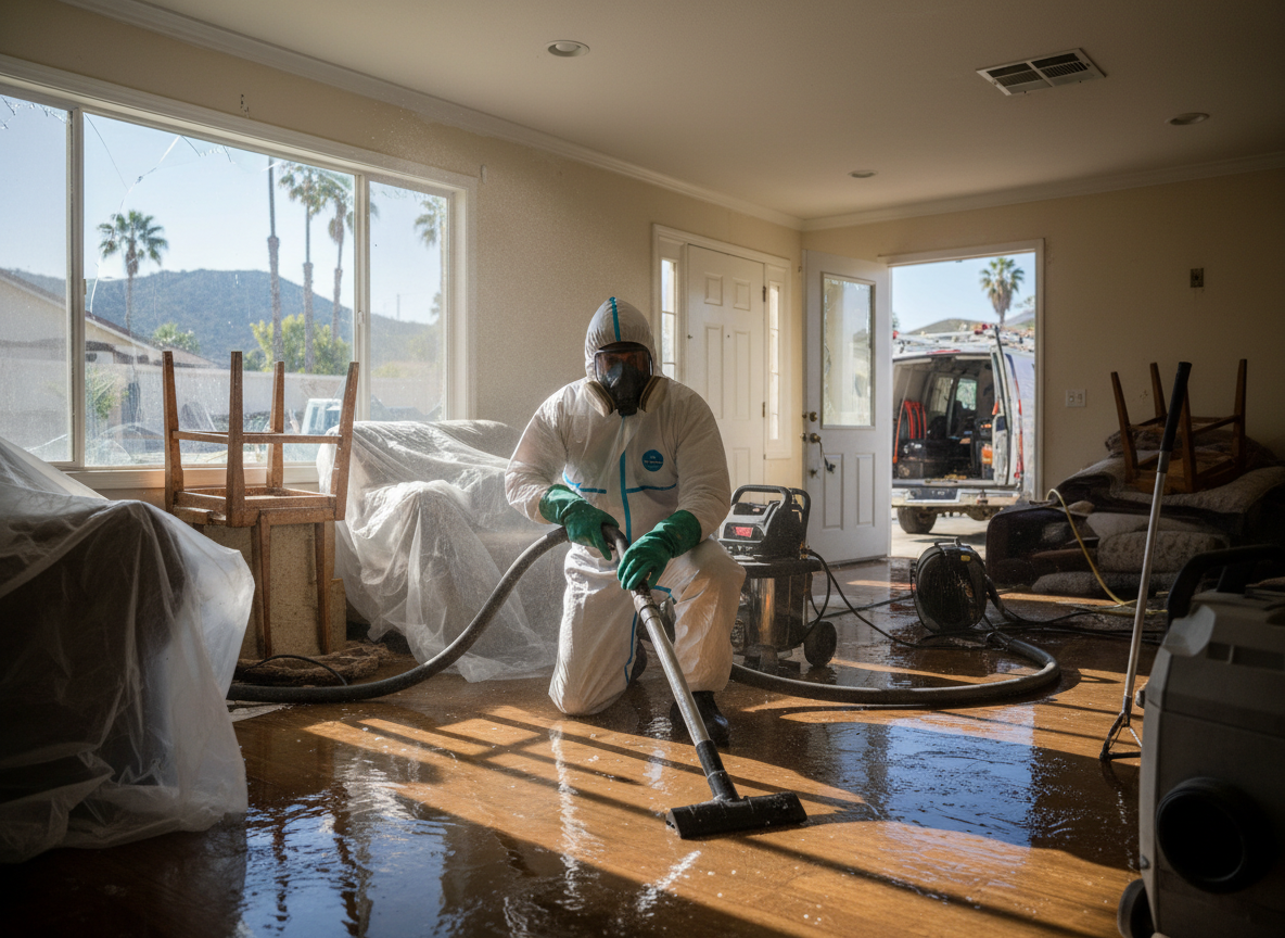 Flood restoration services in California