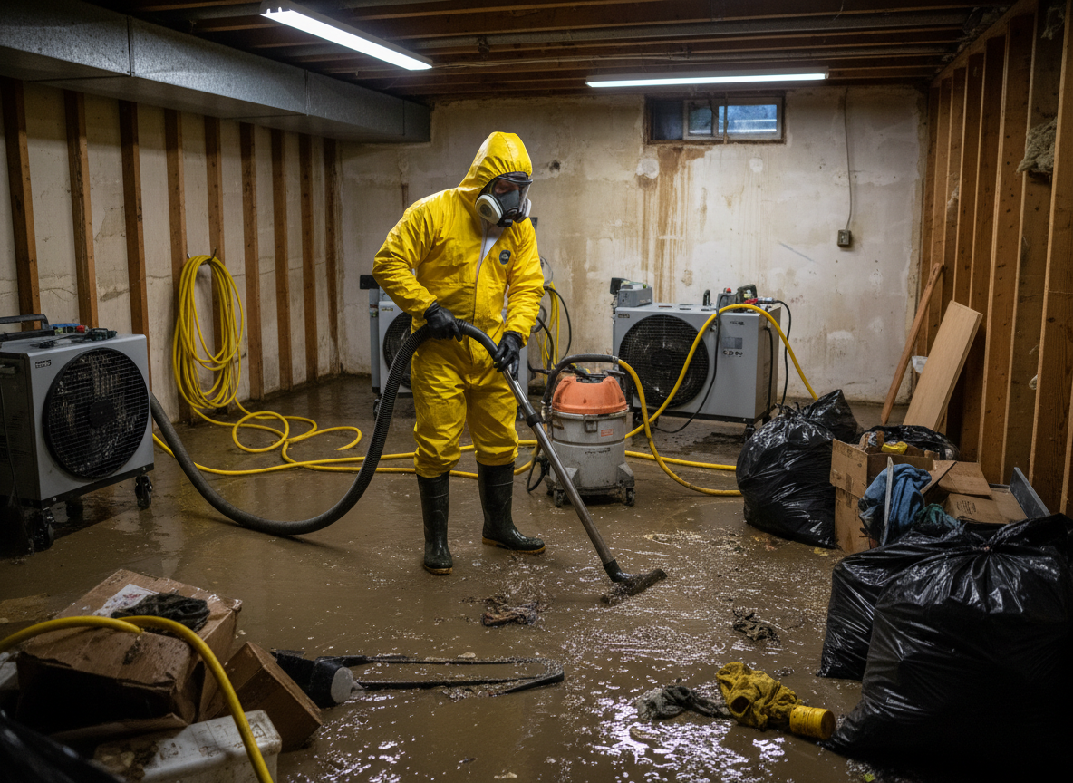 sewage cleanup in California